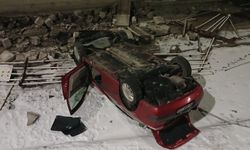 Kayseri'de otomobil boş sulama kanalına düştü: 1 yaralı