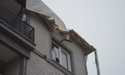 Manisa'da kuvvetli rüzgar nedeniyle çatılar uçtu, ağaçlar devrildi; 1 yaralı (3)