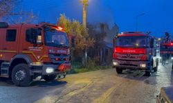 Manisa'da marangoz atölyesinde yangın