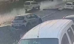 Otomobilin yayaya çarptığı kaza kamerada