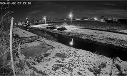 Samsun'da gök taşının düşme anı kamerada