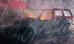 Seyir halindeyken alev alan cip yandı