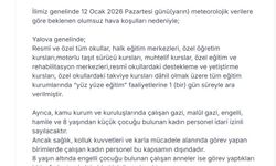 Yalova'da eğitime 1 gün ara verildi