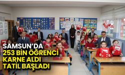 Samsun’da 253 Bin Öğrenci Karne Aldı, Tatil Başladı