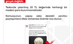 DMM'den madeni 10 TL açıklaması