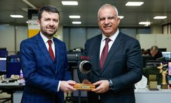 İstanbul - Basın İlan Kurumu Genel Müdürü Çay'dan DHA Genel Müdürü Coşkun'a ziyaret