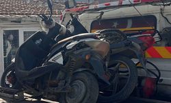 Plakasız motosikletin ehliyetsiz sürücüsüne 82 bin 500 lira ceza