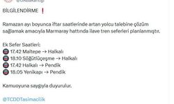 Ramazan boyunca Marmaray'da ek sefer