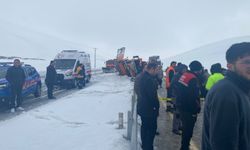 Tendürek Geçidi'nde kar küreme aracı devrildi: 2 ölü / Ek fotoğraf