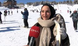 Uludağ'da hafta sonu yoğunluğu