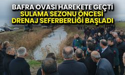 Bafra Ovası’nda Sulama Öncesi Kritik Hamle