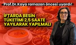 Prof. Dr. Kaya'dan Uyarı: İftarı 2,5 Saate Yayın
