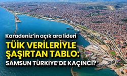 TÜİK Verileriyle Şaşırtan Tablo: Samsun Türkiye’de Kaçıncı?