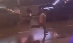 Cadde ortasında tekme ve yumruklarla darbedildi