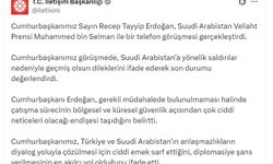 Cumhurbaşkanı Erdoğan, Suudi Arabistan Veliaht Prensi Selman ile görüştü