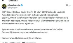 Cumhurbaşkanı Erdoğan'dan Özgür Özel'e tazminat davası