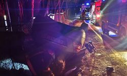 Edirne'de otomobil takla attı: 5 yaralı