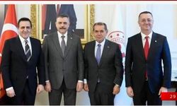 Galatasaray Başkanı Dursun Özbek'ten İçişleri Bakanı Mustafa Çiftçi'ye ziyaret