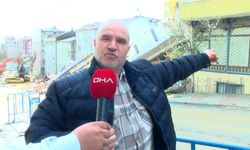 İstanbul - Sultangazi'de kentsel dönüşüm kapsamında apartman yıkıldı; yandaki binada hasar oluştu