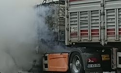Ordu'da TIR yangını