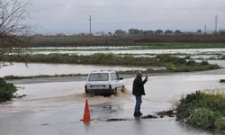 Salihli'de dereler taştı, tarım arazileri su altında kaldı