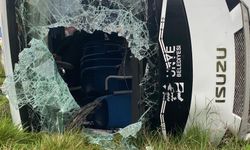 Samsun'da otobüs yan yattı: 9'u öğrenci, 11 yaralı