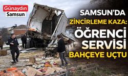 Vezirköprü'de Zincirleme Kaza: 10'u Öğrenci 19 Kişi Yaralandı