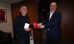 Mehmet Akif Üstündağ'dan TFF Başkanı Hacıosmanoğlu'na ziyaret