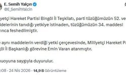 MHP'li Yalçın: Gaziantep ve Bingöl il teşkilatları feshedildi