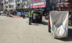 Plakasız motosiklet ve triportörün sürücülerine 126 bin lira ceza