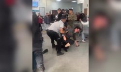 Şanlıurfa'da hastanede kavga kamerada