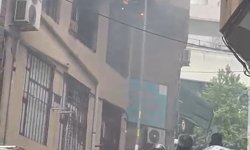 Şişli'de baca yangını paniğe neden oldu