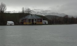 Su basan 3 mahalle ve 1 köy dronla görüntülendi