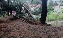 Tokat'ta toprak kayması ve kaya düşmesi nedeniyle 15 daire tahliye edildi