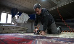 Yollarda eskitilip, antika görünümü kazandırılan Demirci halıları, Avrupa'ya ihraç ediliyor