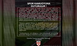 İSAMDER’den Galatasaray Maçı Öncesi Açıklama