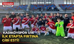 Kadıköyspor U16 İlk Etapta Fırtına Gibi Esti!