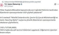 64 il merkezli 'siber suç' operasyonları: 319 tutuklama