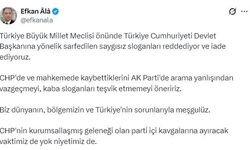 AK Parti'li Ala: Devlet Başkanına yönelik saygısız sloganları reddediyor ve iade ediyoruz