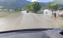 Amasya'da su taşkınları; seralar ve tarım arazileri zarar gördü