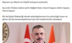 Bakan Çiftçi: Vatandaşlarımızın huzur ve güveni için tüm ekiplerimizle sahadayız