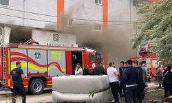 Bursa'da koltuk fabrikasında yangın