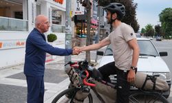 Milano'dan Tokyo'ya uzanan bisiklet yolculuğuna Düzce molası
