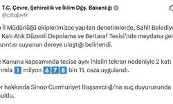 Sinop'ta dereyi kirleten katı atık tesisine ceza