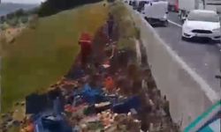 TIR, otomobile çarpıp viyadükten düştü; 2 ölü,4 yaralı