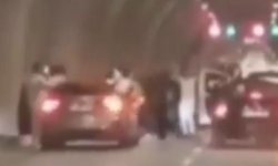 Tünelde kutlama yapıp trafiği durduran 4 sürücüye toplam 720 bin TL ceza