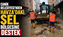 Canik Belediyesi’nden Havza’daki Sel Bölgesine Destek