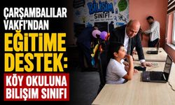 Çarşambalılar Vakfı’ndan Eğitime Destek: Köy Okuluna Bilişim Sınıfı