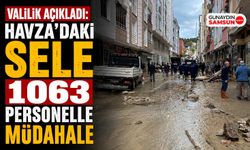 Havza’daki Sele 1063 Personelle Müdahale