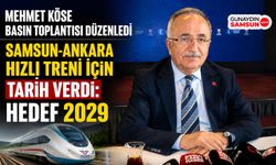 Samsun-Ankara Hızlı Treni İçin Tarih Verildi: Hedef 2029